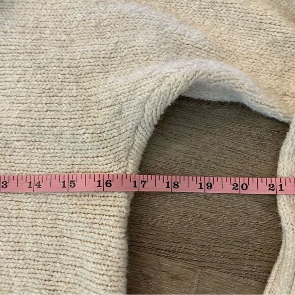 Eddie Bauer Ivory Cowl Neck Pullover Sweater S EUC - Picture 9 of 11